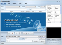 DVD Audio Ripper - DVD audio extractor and DVD sound track ripper to extract audio from DVDs, convert DVD to MP3, and rip DVD audio to WAV