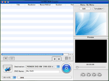 DVD Creator for Mac, Mac DVD Burning Software to burn AVI to DVD, MPEG to DVD, DivX to DVD, WMV to DVD