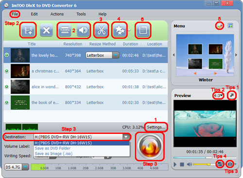 ImTOO DivX to DVD Converter