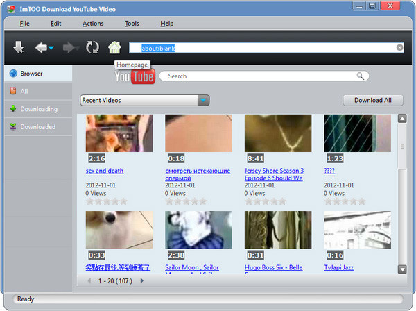 download youtube video browser