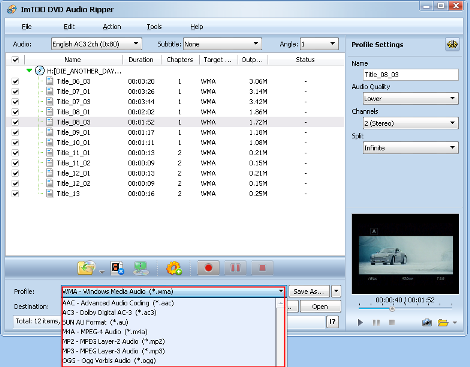 convertire DVD in MP3