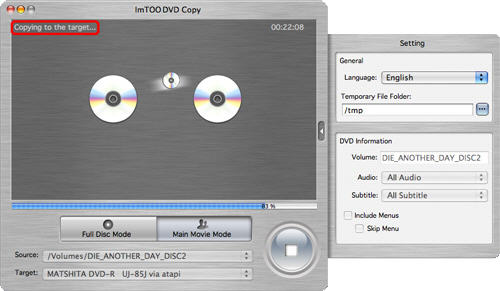 fare copia di DVD su mac