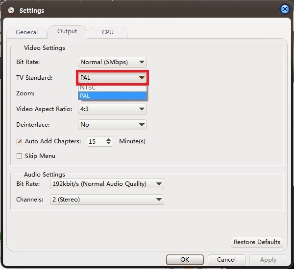 Burn MPEG4 to DVD - Video standard