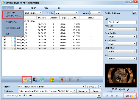 convertire DVD in MP4