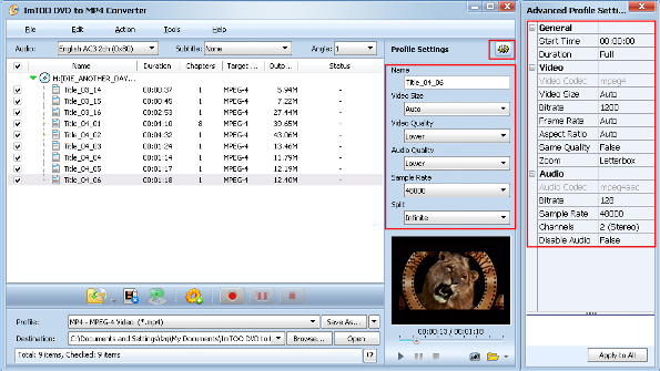 convertire DVD in MP4