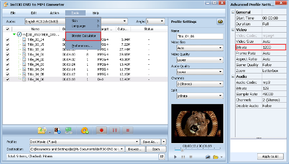 convertire DVD in MP4