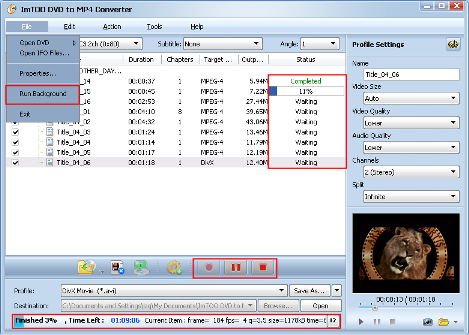 convertire DVD in MP4