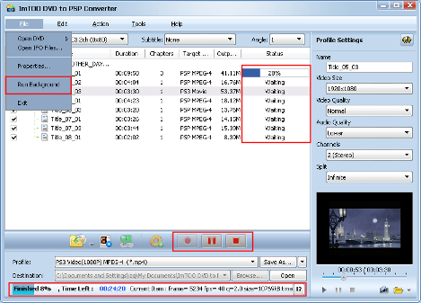 Convertire DVD in Video per PSP e PS3