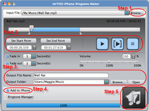 ImTOO iPhone Ringtone Maker pour Mac