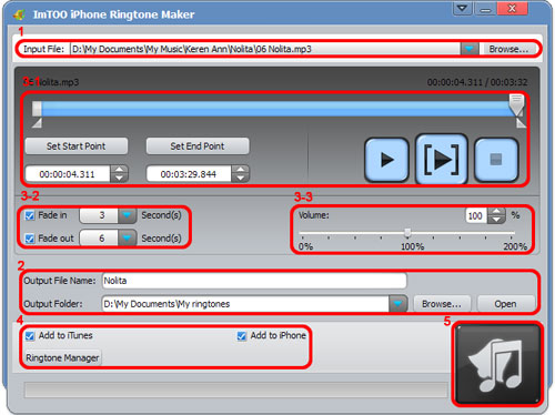 Create iPhone ringtone