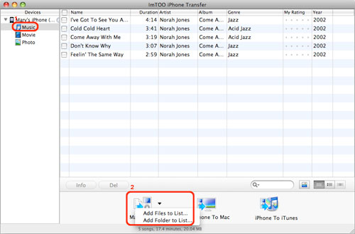 ImTOO iPhone Transfer for Mac