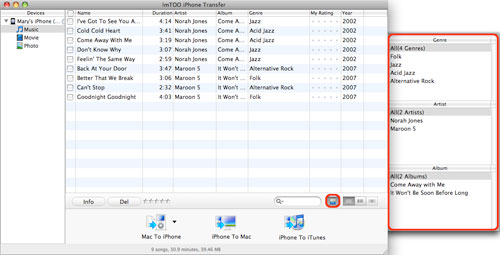 ImTOO iPhone Transfer for Mac