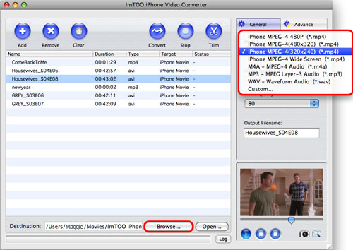 ImTOO iPhone Video Converter for Mac
