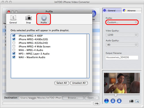 ImTOO iPhone Video Converter per Mac