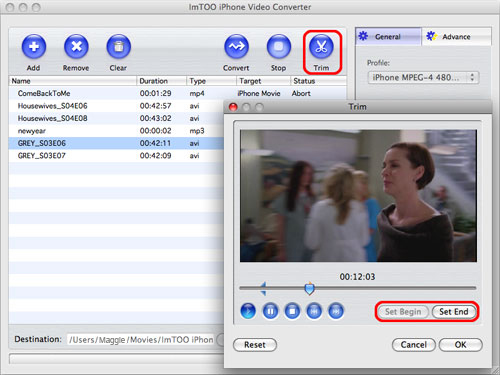ImTOO iPhone Video Converter per Mac