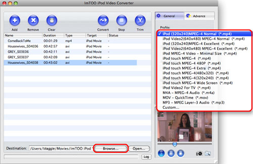 ImTOO iPod Video Converter for Mac