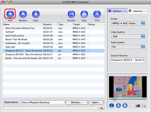 ImTOO MP4 Converter for Mac