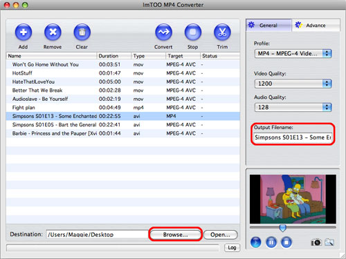 ImTOO MP4 Converter for Mac