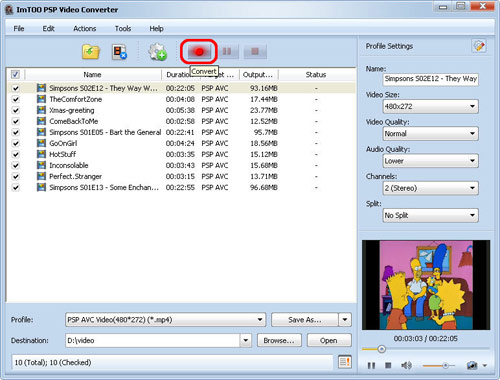 Convert WMV to PSP