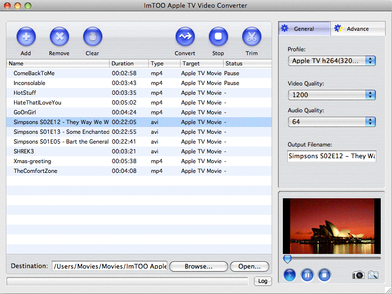 ImTOO Apple TV Video Converter for Mac