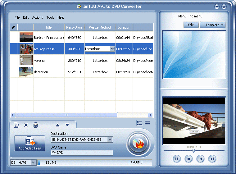 ImTOO AVI to DVD Converter