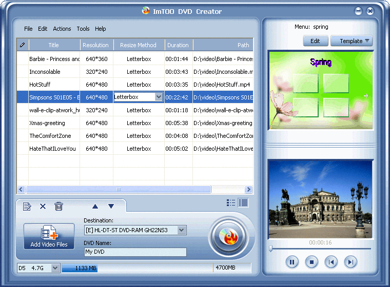 ImTOO DVD Creator