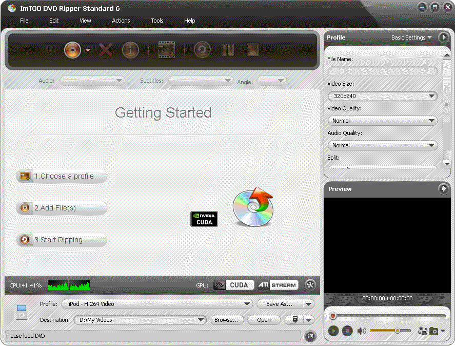 ImTOO DVD Ripper Standard 7.0.0.1121 screenshot