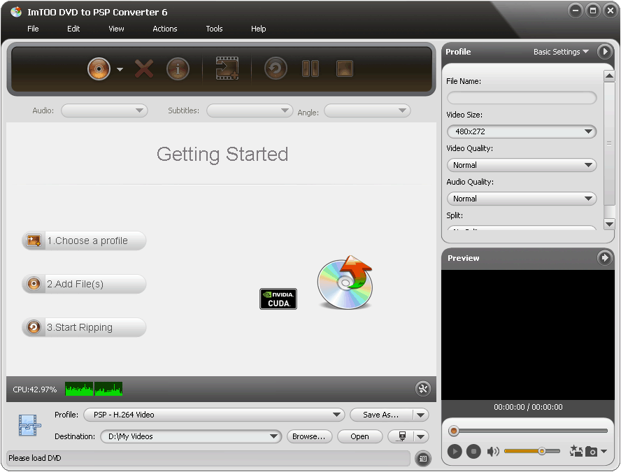 ImTOO DVD to PSP Converter screenshot