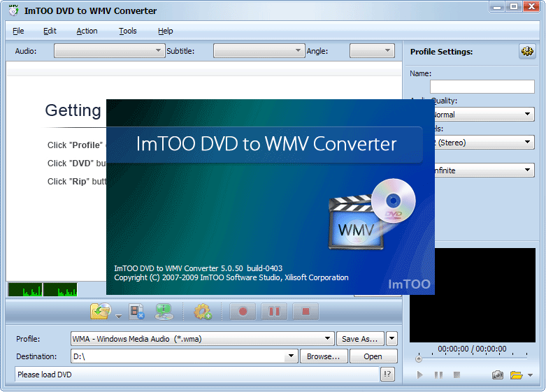 ImTOO DVD to WMV Converter