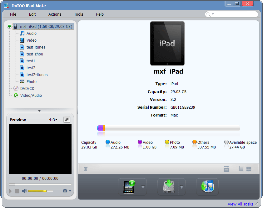 ImTOO iPad Mate Screenshot