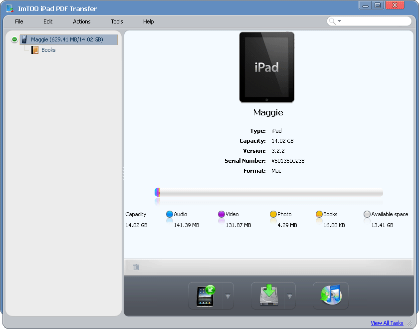 ImTOO iPad PDF Transfer screenshot ImTOO iPad PDF Transfer screenshot