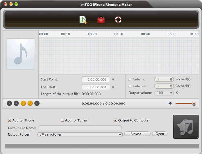 ImTOO iPhone Ringtone Maker for Mac