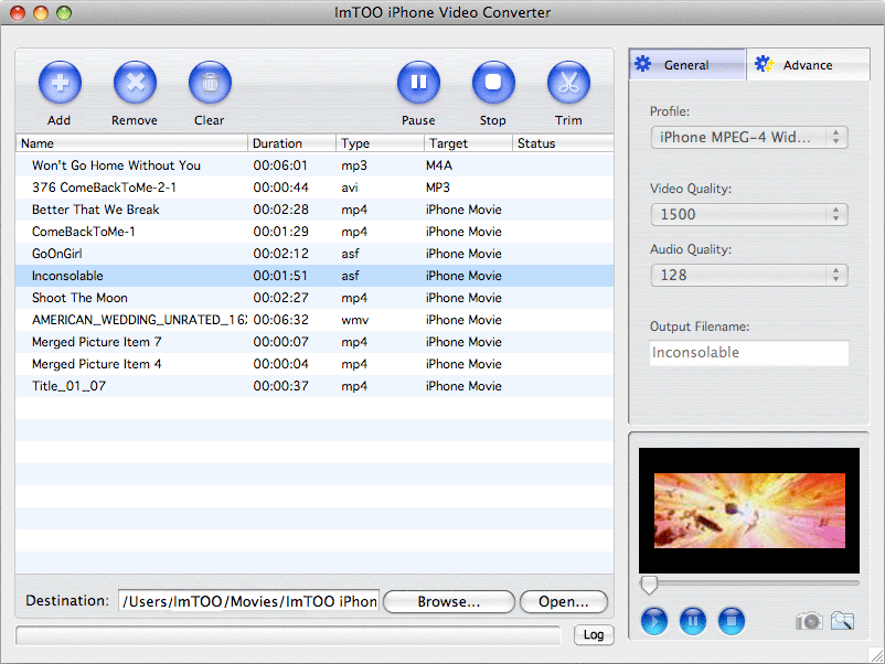 ImTOO iPhone Video Converter pour Mac