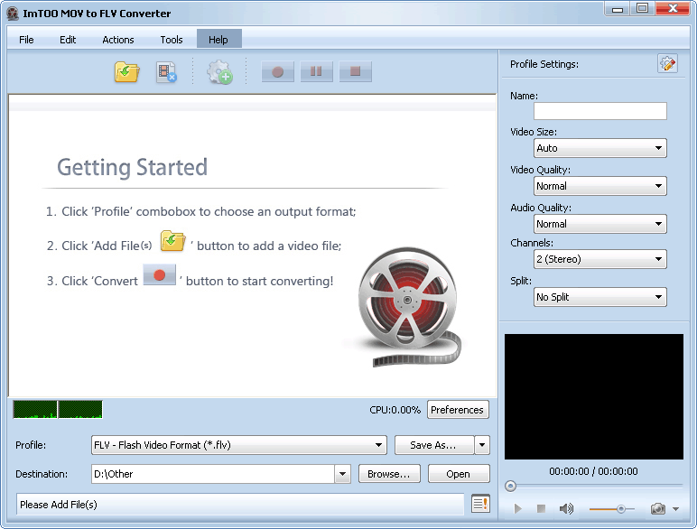 ImTOO MOV to FLV Converter