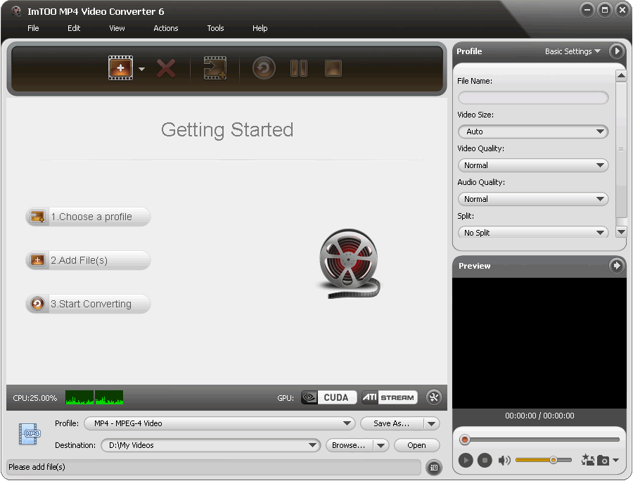 ImTOO MP4 Video Converter 6.6.0.0623 screenshot