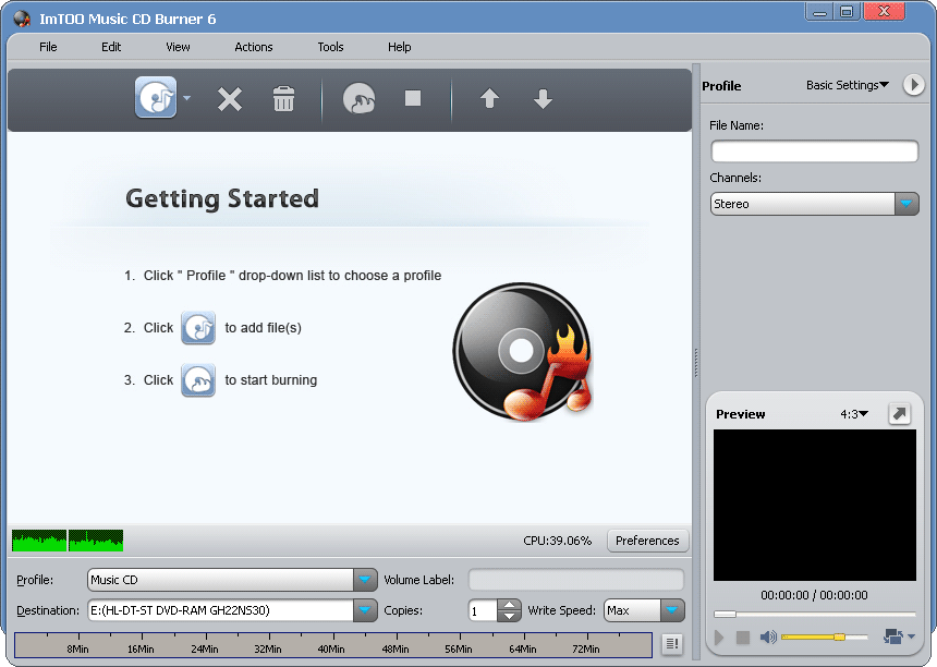 ImTOO Music CD Burner 6.3.0.0805