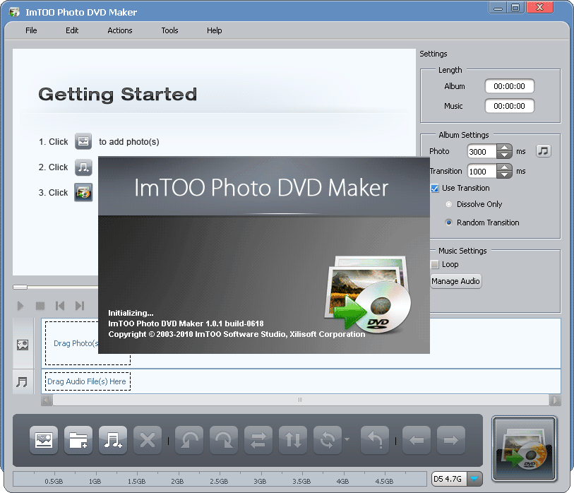 ImTOO Photo DVD Maker screenshot