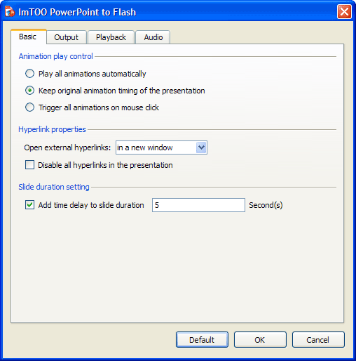 Windows 7 ImTOO PowerPoint to Flash 1.0.1.1018 full