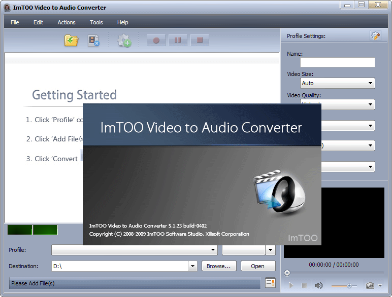 ImTOO Video to Audio Converter