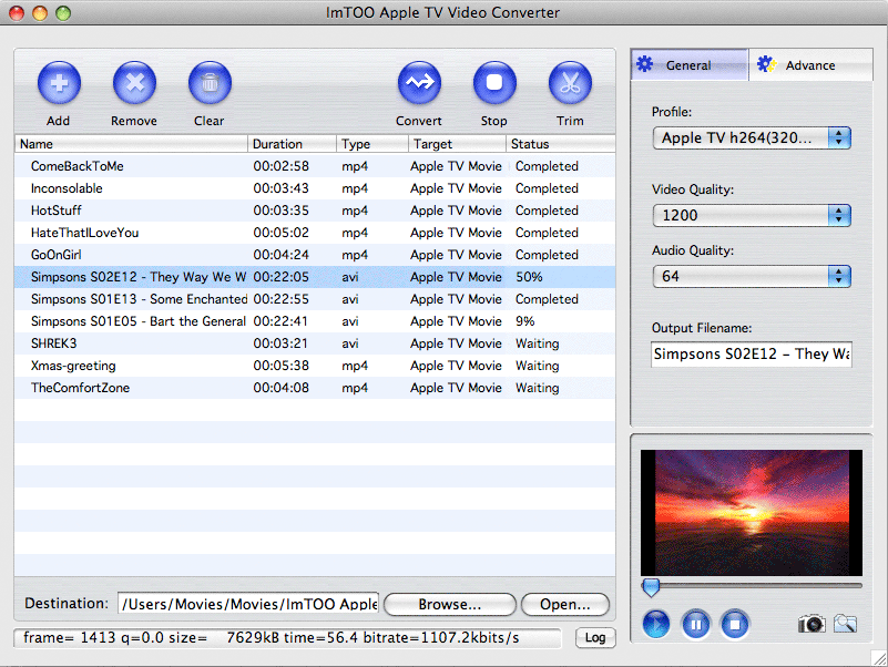 ImTOO Apple TV Video Converter for Mac