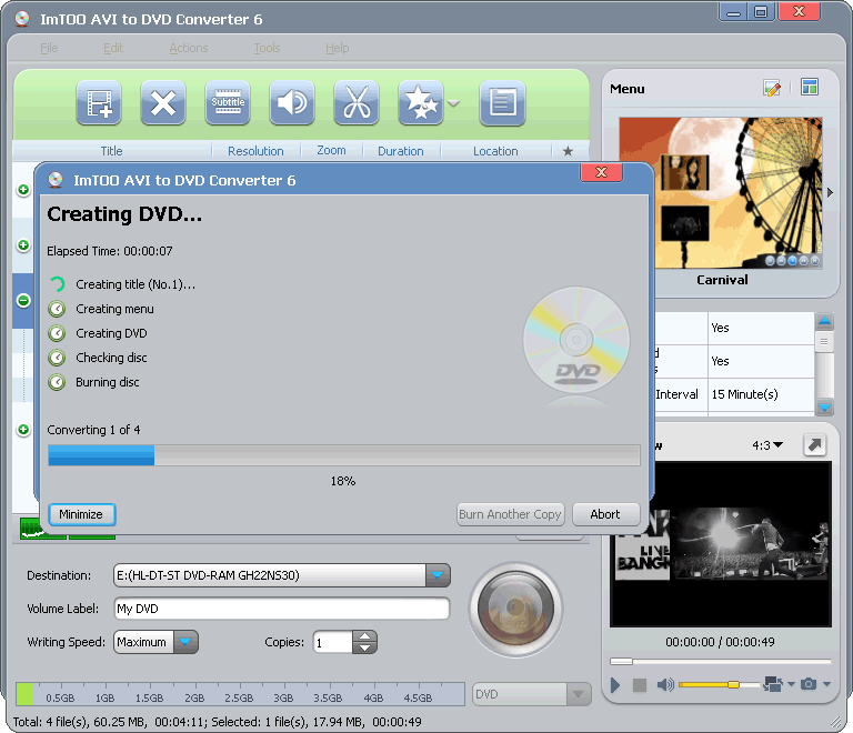 ImTOO AVI to DVD Converter