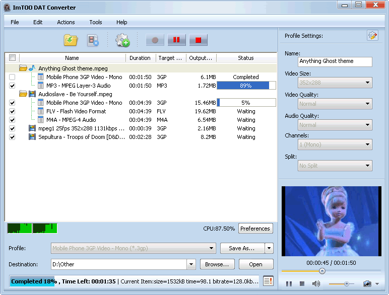 ImTOO DAT Converter