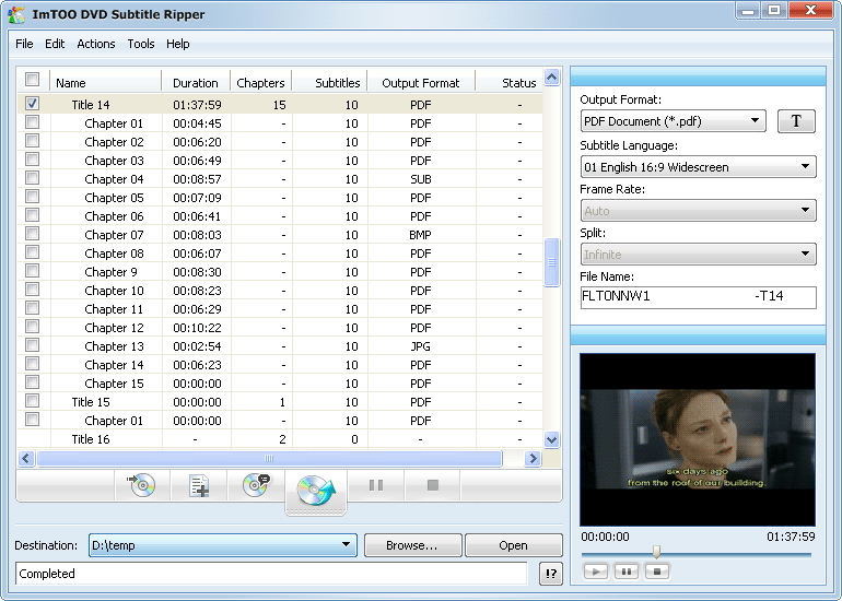 ImTOO DVD Subtitle Ripper