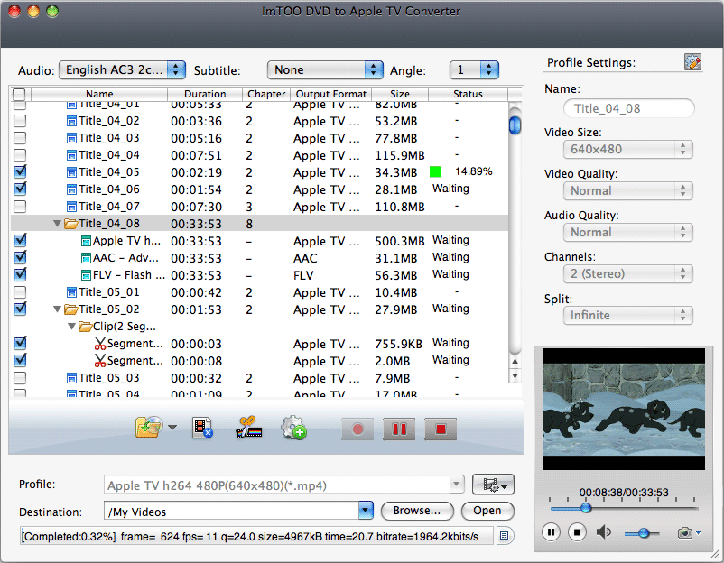 ImTOO DVD to Apple TV Converter for Mac