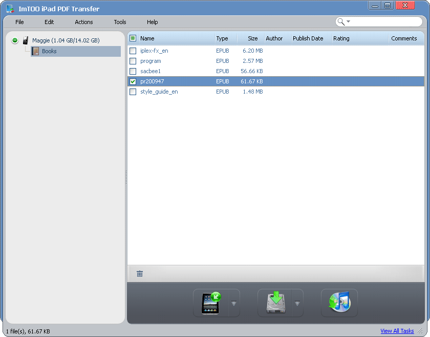 ImTOO iPad PDF Transfer