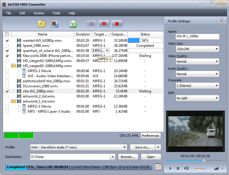 ImTOO MOV Converter