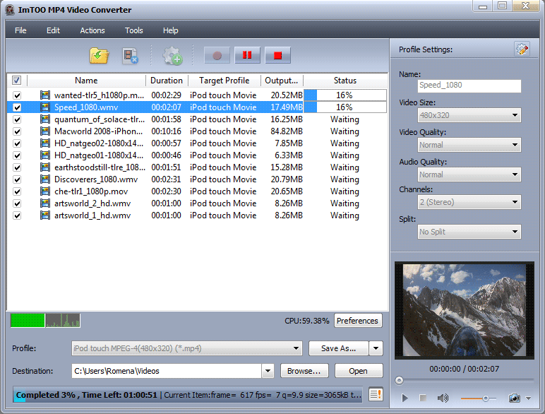 ImTOO MP4 Video Converter