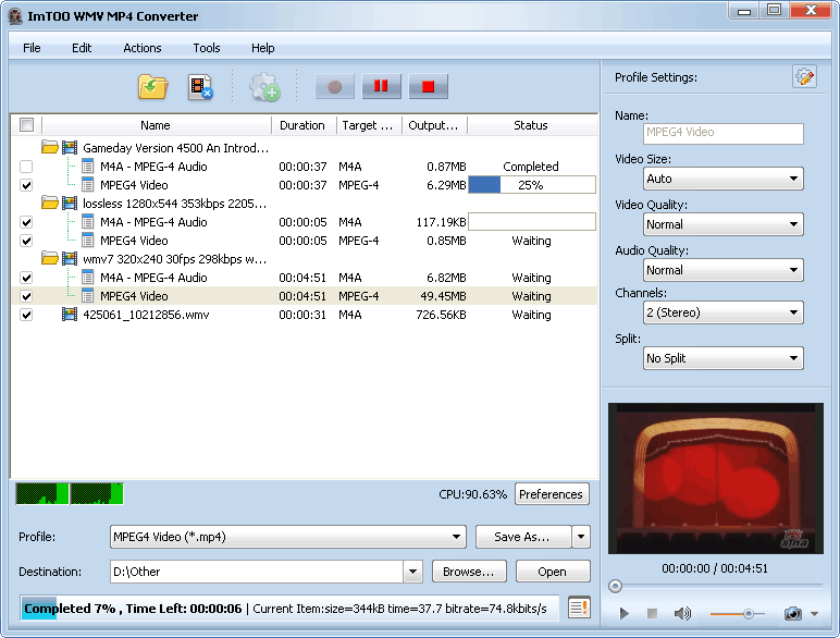 ImTOO WMV MP4 Converter