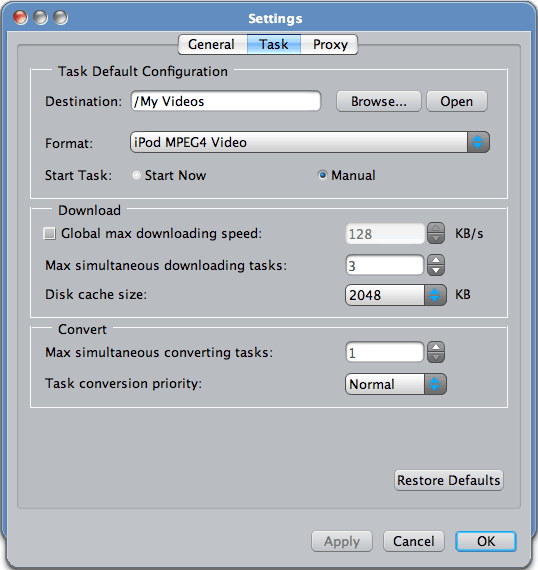 ImTOO YouTube to iPod Converter for Mac
