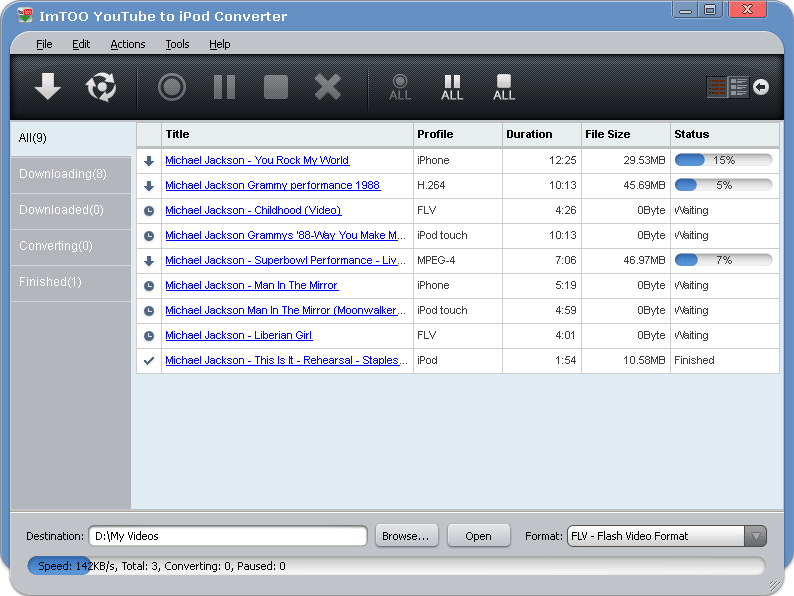 ImTOO YouTube to iPod Converter